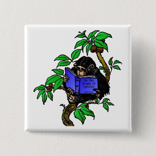 Darwin Fan 15 Cm Square Badge (Front)