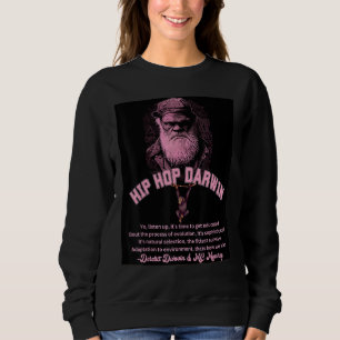 Darwin Hip Hop Rap Science Biology Retro Graphic Sweatshirt