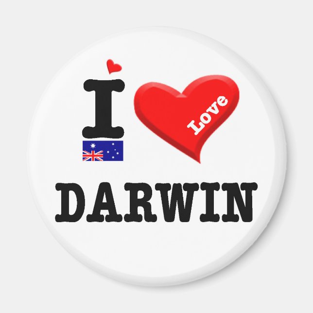 DARWIN - I Love Magnet (Front)