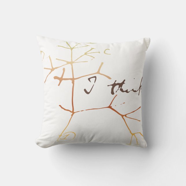 Darwin, I think tree of life Cushion (Front)