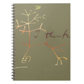 Darwin, I think tree of life Spiral Notebook