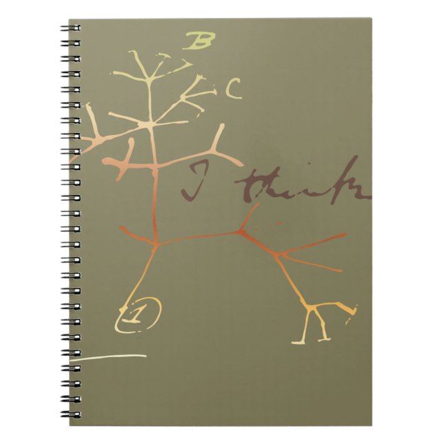 Darwin, I think tree of life Spiral Notebook (Front)