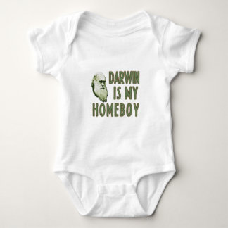 Darwin is my homeboy baby bodysuit