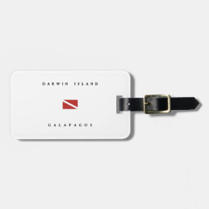 Darwin Island Galapagos Scuba Dive Flag Luggage Tag