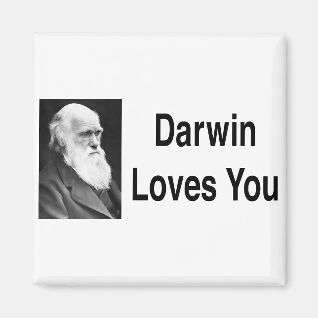 Darwin Loves You 2 Magnet (Front)