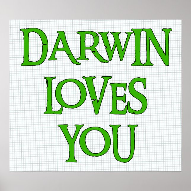 Darwin Loves You Poster (Front)