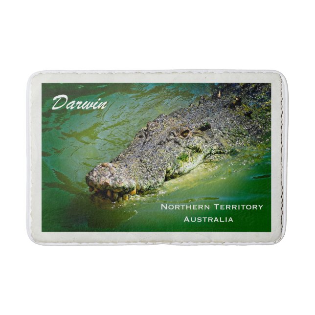 Darwin Northern Territory - Crocodile Bath Mat (Front)