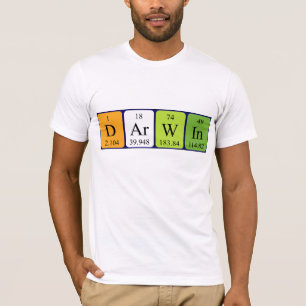 Darwin periodic table name shirt