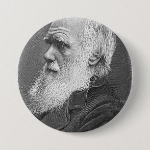 Darwin Portrait 7.5 Cm Round Badge