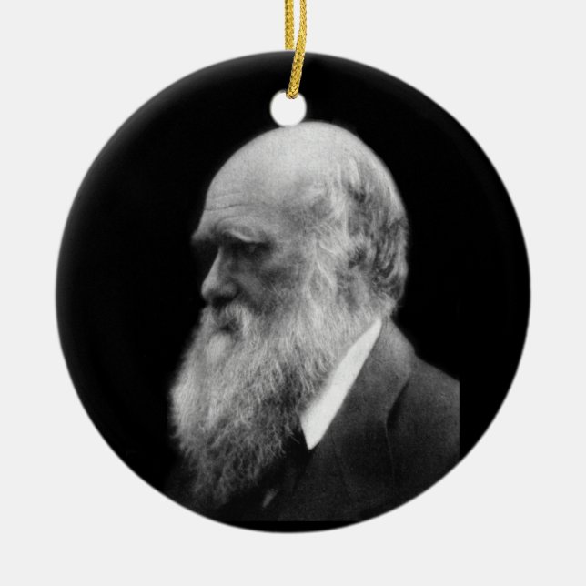 Darwin Portrait Ornament (Front)