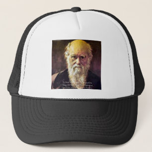 Darwin "Value Of Life" Wisdom Quote Gifts & Cards Trucker Hat