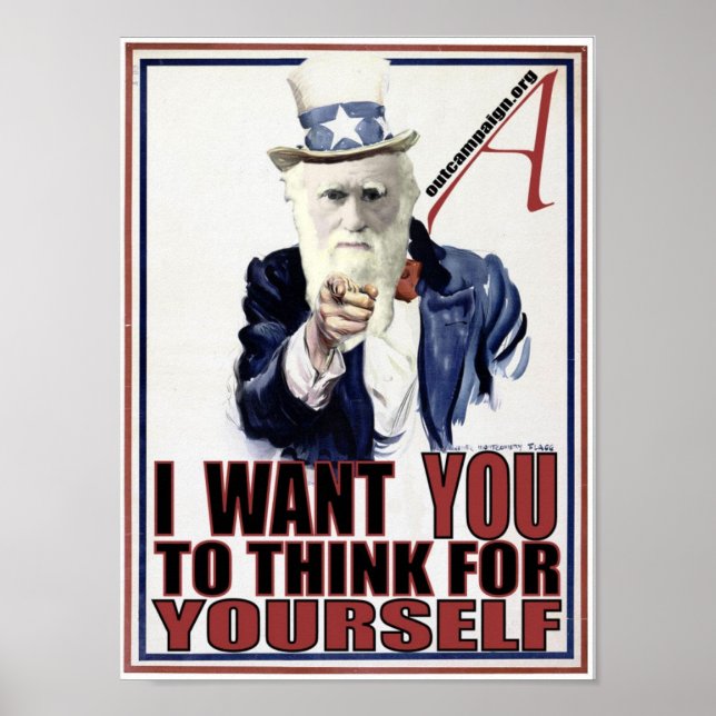 Darwin Wants You Poster (Front)