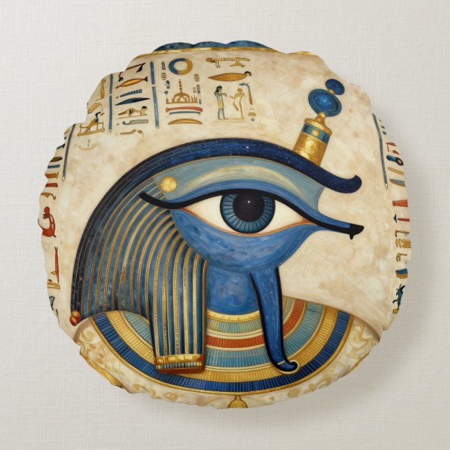 Das Ägyptische Auge´1 Round Cushion (Front)