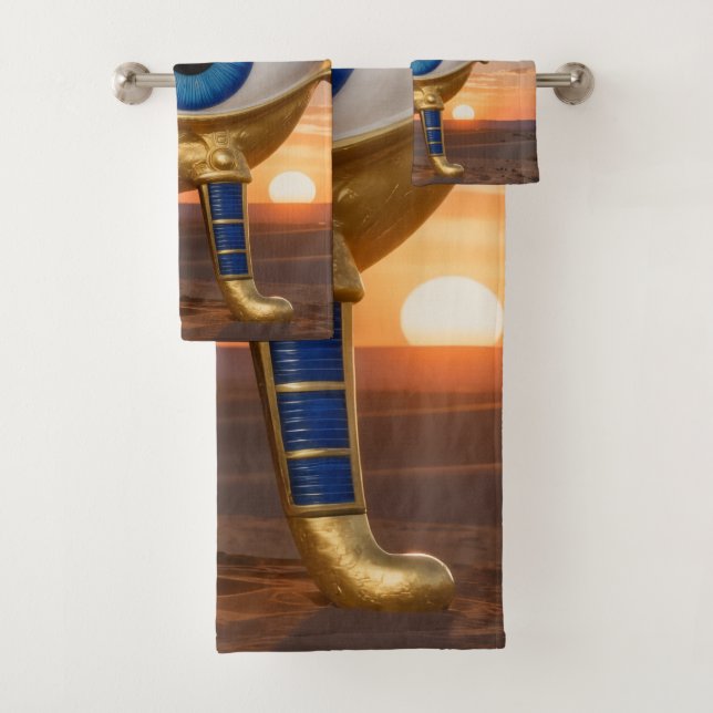 Das Ägyptische Auge´3 Bath Towel Set (Insitu)