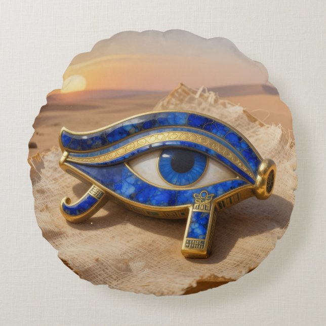 Das Ägyptische Auge´9 Round Cushion (Front)