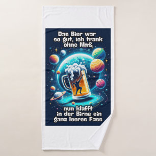 Das Bier im Kopf  Bath Towel Set