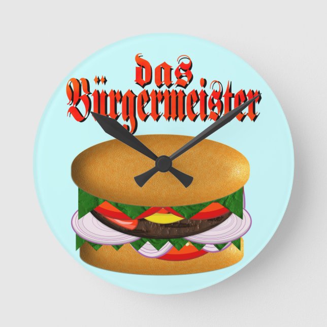 das Burgermeister Wall Clock (Front)