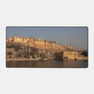 Das Fort Amber bei Jaipur in Indien Desk Mat