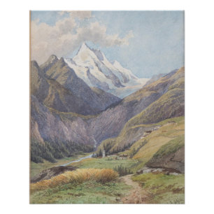 Das Mölltal mit dem Großglockner – Carl Lafite Poster