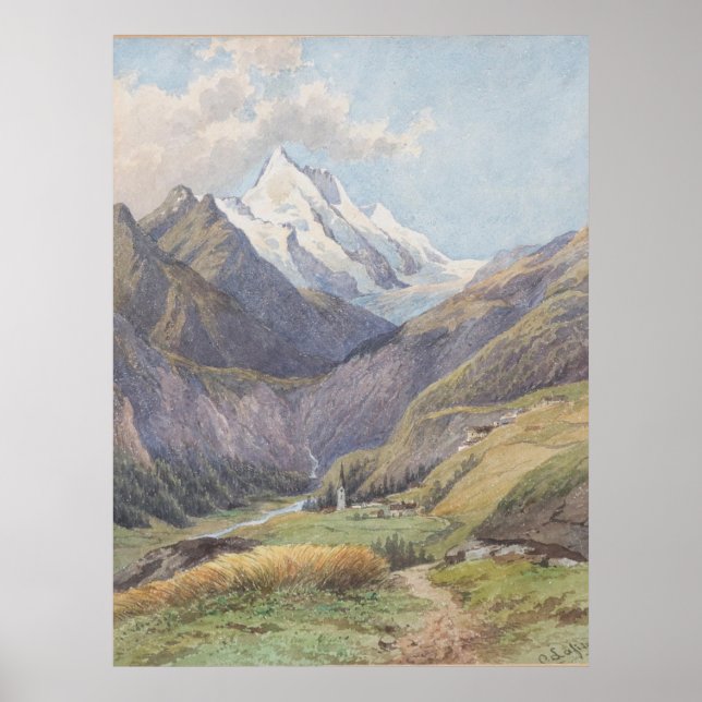 Das Mölltal mit dem Großglockner – Carl Lafite Poster (Front)