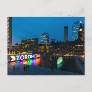 Das Stadtzentrum von Toronto bei Nacht Postcard