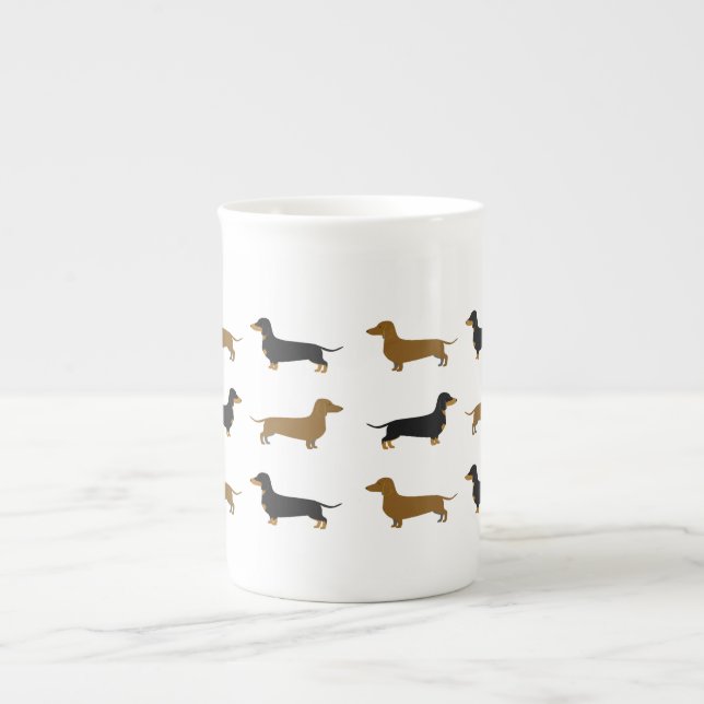Daschund Bone-China-mug Bone China Mug (Front)