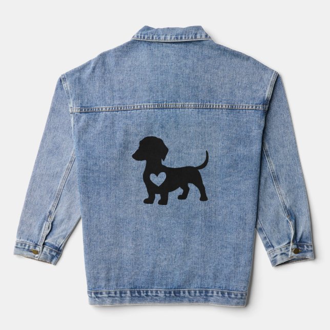 Daschund       denim jacket (Back)