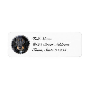 Daschund Puppy Dog Return Address Label