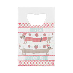 Daschund Sausage Dog Ugly Christmas Sweater Dog Mo