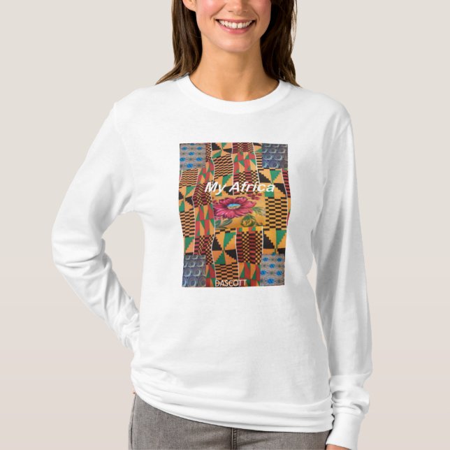 DASCOTT My Africa white long sleeve T-shirt (Front)