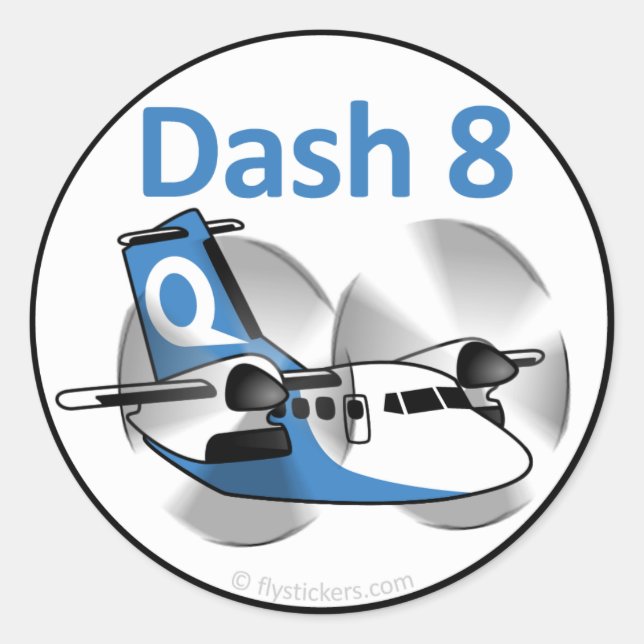 Dash 8 Sticker (Factory Livery) (Front)