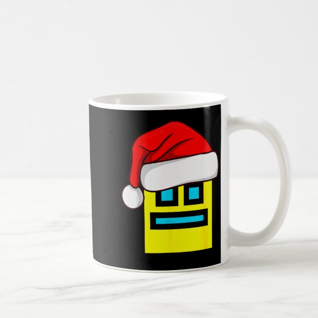 Dash Geometry Repeat Christmas Santa Hat Game Vide Coffee Mug (Right)