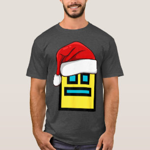 Dash Geometry Repeat Christmas Santa Hat Game Vide T-Shirt