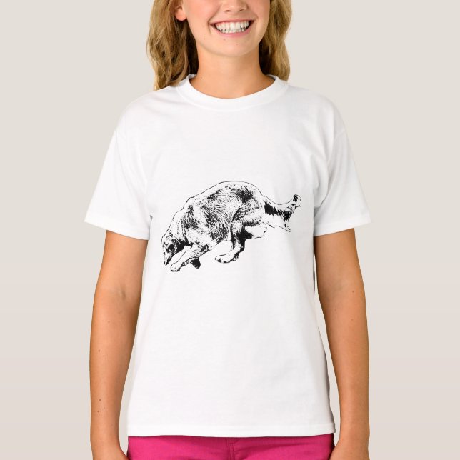Dash Mode: Golden with Side Focus T-Shirt (Front)