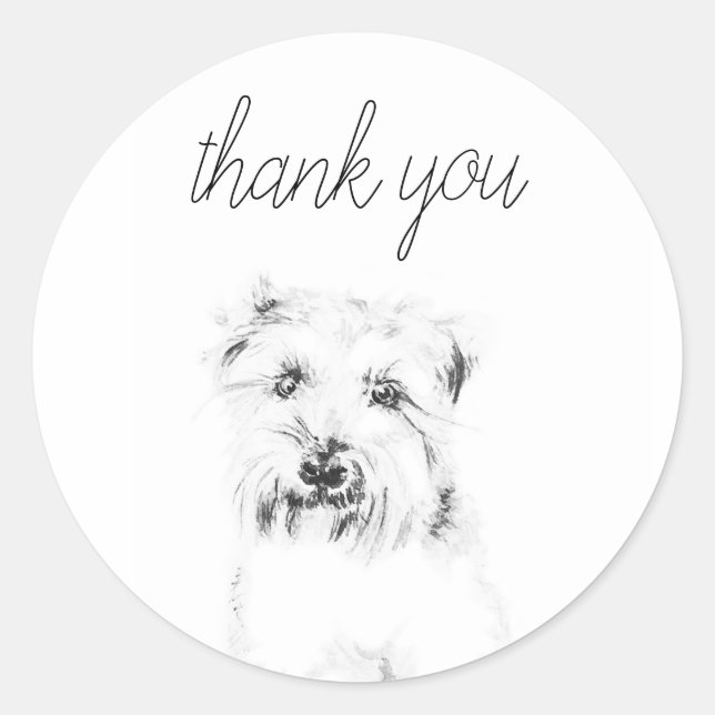 Dash the Dog Classic Round Sticker (Front)