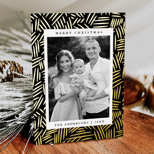 Dashed Black and Gold Photo