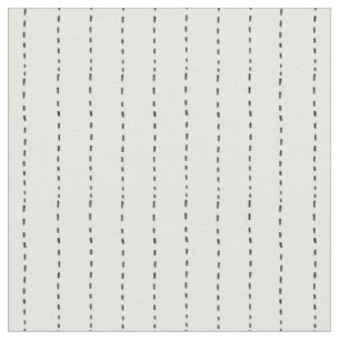 Dashed Lines on White Fabric