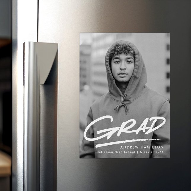 Dashed Photo Graduation Announcement (Creator Uploaded)