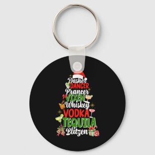 Dasher Dancer Prancer Vixen Moscato Vodka Tequila Key Ring