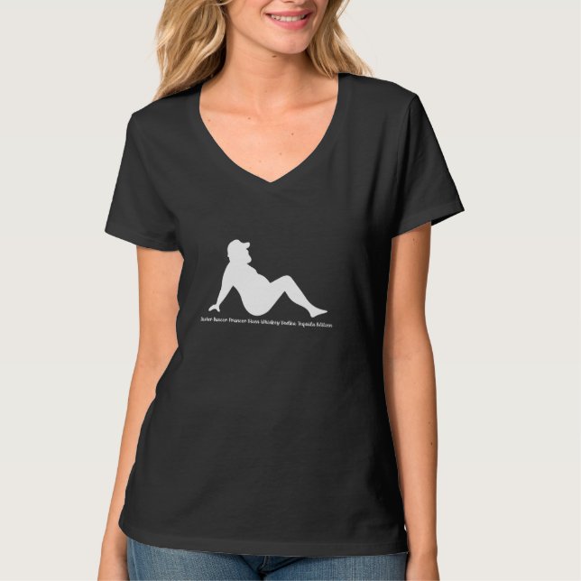 Dasher Dancer Prancer Vixen Whiskey Vodka Tequila  T-Shirt (Front)