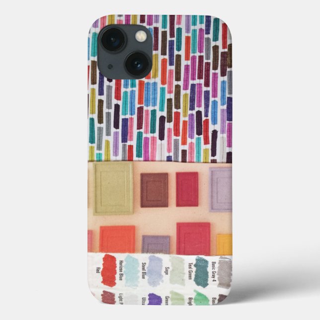 Dashes, Doors, and Swatches mini collage Case-Mate iPhone Case (Back)