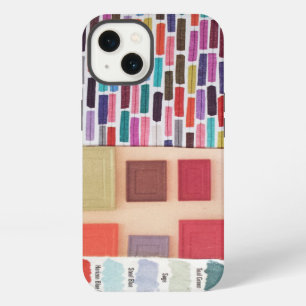 Dashes, Doors, and Swatches mini collage iPhone 13 Case