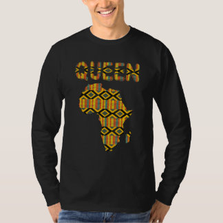 Dashiki Print African Tribal Queen Ethnic Kente Cl T-Shirt