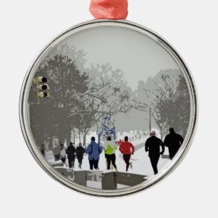 Dashing for the Holidays Metal Tree Decoration
