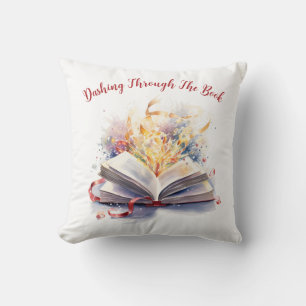 Dashing Through The Book Cushion