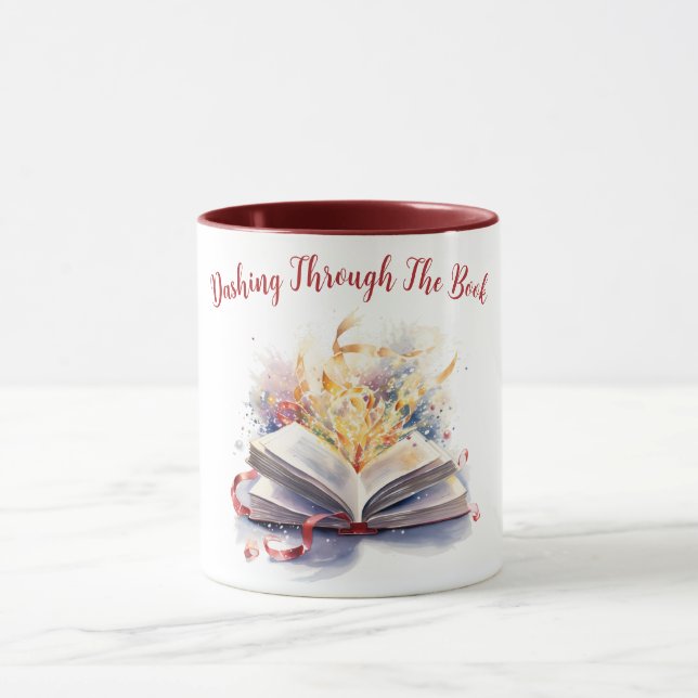 Dashing Through The Book Mug (Center)