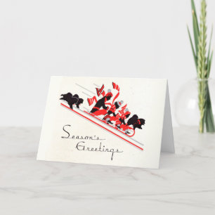DASHING THROUGH THE SNOW Chow art cards