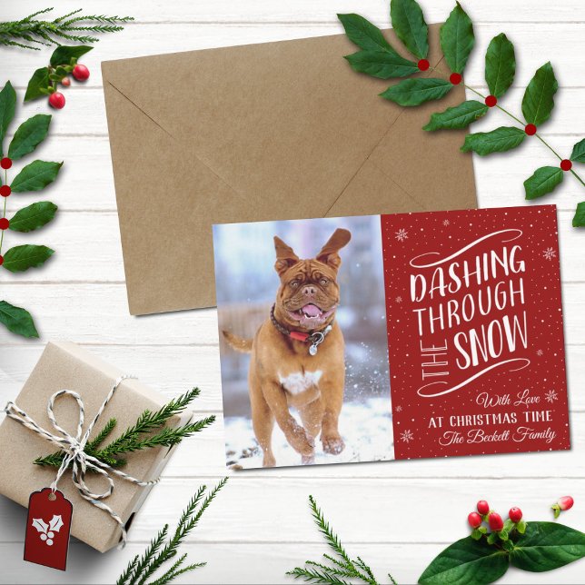 Dashing Through the Snow | Christmas Photo Holiday Card (Creator Uploaded)