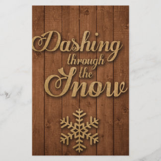 Dashing Through the Snow Stationery