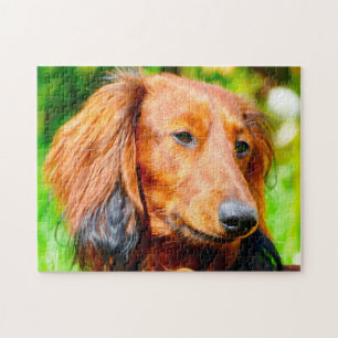 Dashound Dog. Jigsaw Puzzle